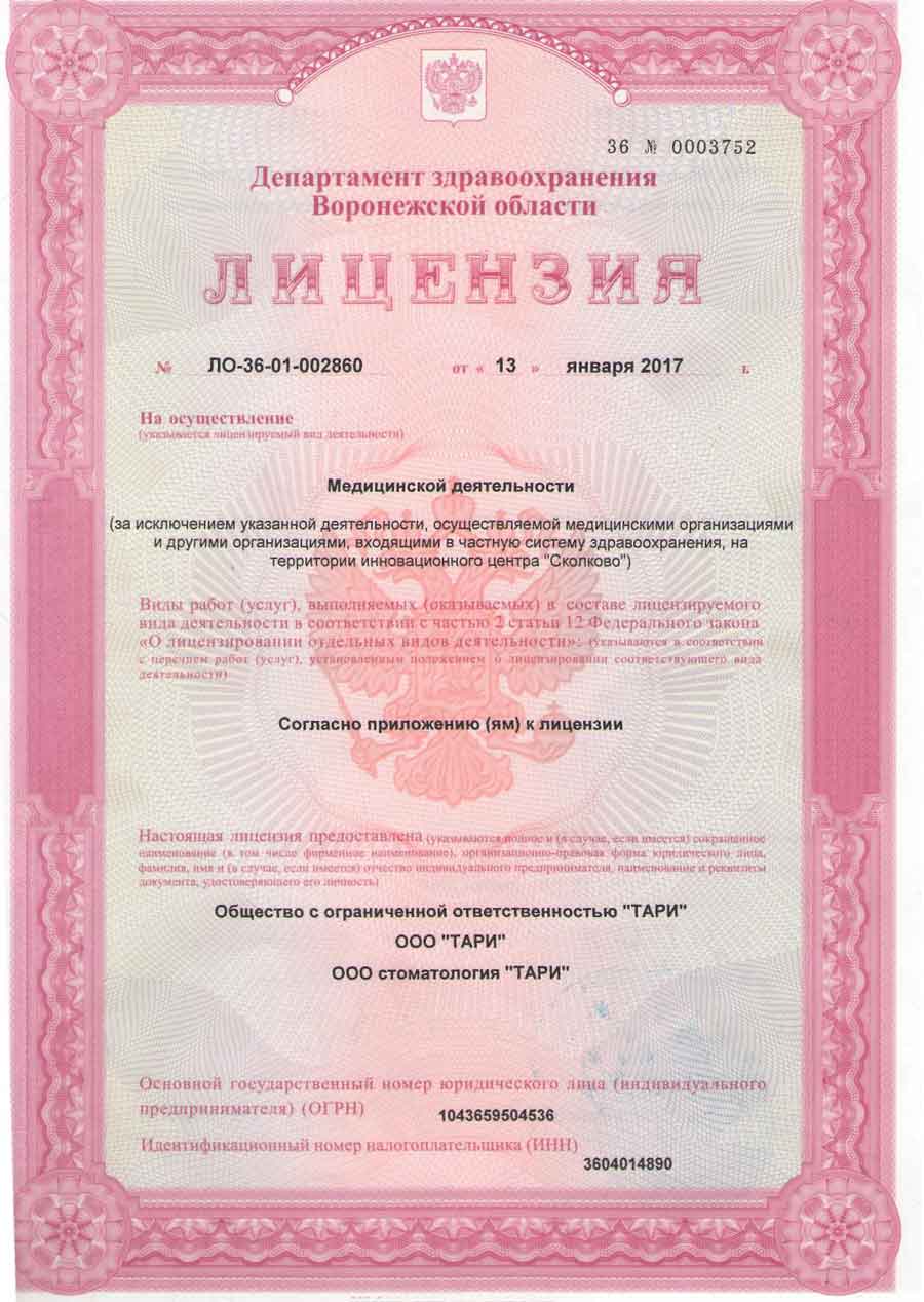 Лицензия